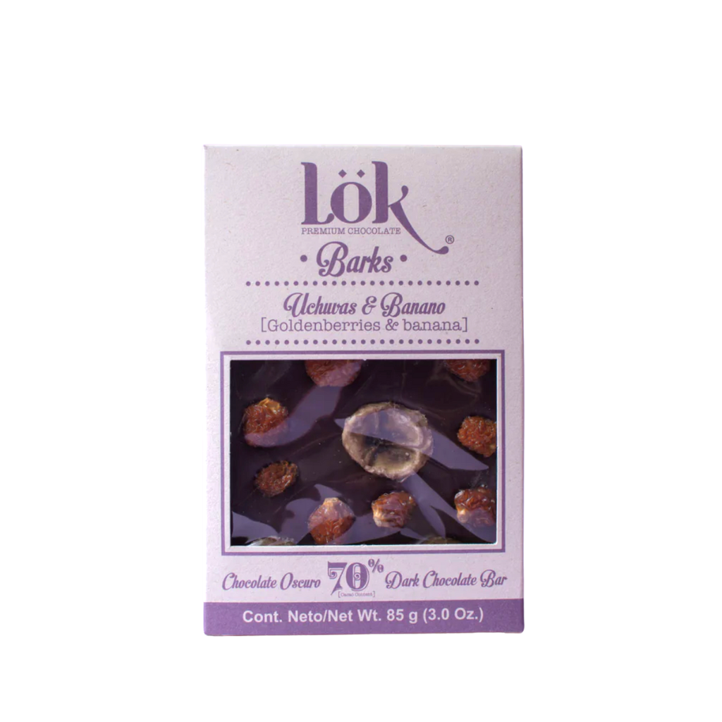 Tablette de chocolat gourmande physalis & banane